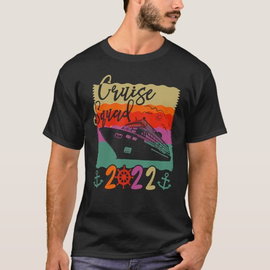 Cruise Squad 2022 Matching Family Group With Ancho Tシャツ (正面)