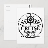 Cruise Squad 2022 Vacation Matching Family Trip ポストカード (正面/裏面)