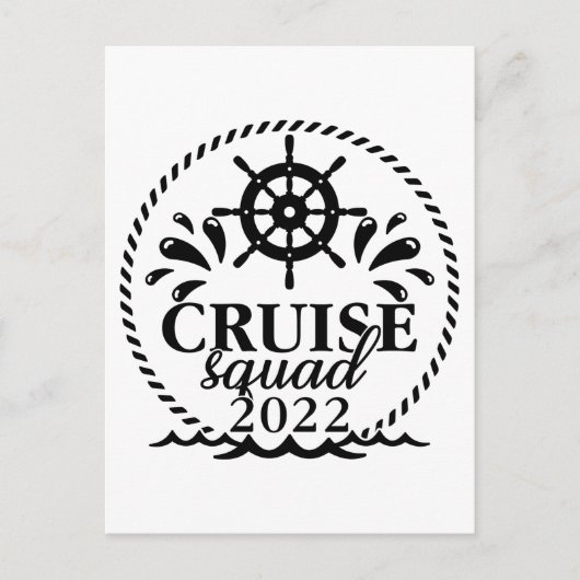 Cruise Squad 2022 Vacation Matching Family Trip ポストカード (正面)