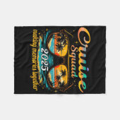 Cruise Squad 2025ファミリーグループマッチングサマーバック フリースブランケット (正面(横))