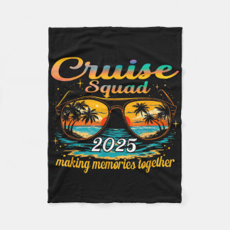 Cruise Squad 2025ファミリーグループマッチングサマーバック フリースブランケット