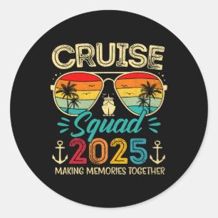 Cruise Squad 2025ファミリーグループマッチングサマーバック ラウンドシール