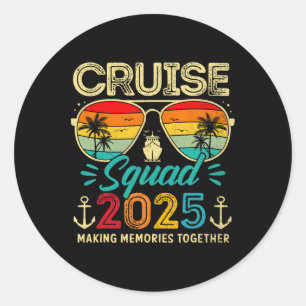 Cruise Squad 2025ファミリーグループマッチングサマーバック ラウンドシール