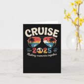 Cruise Squad 2025 – Retro Vacation Aesthetic For T カード (黄色い花)
