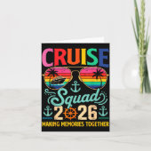 Cruise Squad 2026 Family Group Matching Summer Vac カード (正面)