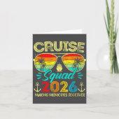 Cruise Squad 2026 Family Group Matching Summer Vac カード (正面)
