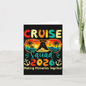 Cruise Squad 2026 Family Group Matching Summer Vac カード (正面)