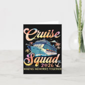 Cruise Squad 2026 Family Group Matching Summer Vac カード (正面)