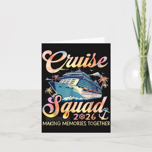 Cruise Squad 2026 Family Group Matching Summer Vac カード (正面)