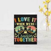 Cruise Squad 2026 Family Group Matching Summer Vac カード (黄色い花)