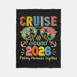Cruise Squad 2026 Family Group Matching Summer Vac フリースブランケット
