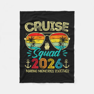 Cruise Squad 2026 Family Group Matching Summer Vac フリースブランケット