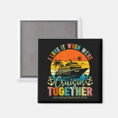 Cruise Squad 2026 Family Group Matching Summer Vac マグネット (正面/裏面)