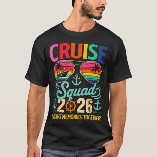 Cruise Squad 2026 Family Group Matching Summer Vac Tシャツ (正面)