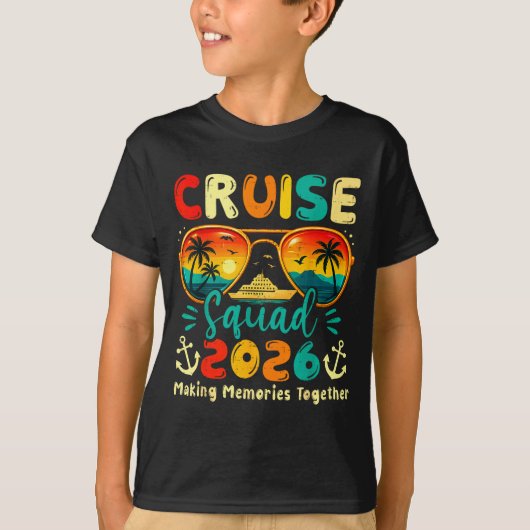 Cruise Squad 2026 Family Group Matching Summer Vac Tシャツ (正面)