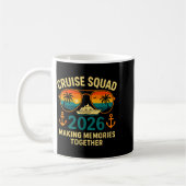 Cruise Squad 2026 Family Vacation Matching Group S コーヒーマグカップ (左)