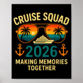 Cruise Squad 2026 Family Vacation Matching Group S ポスター (正面)