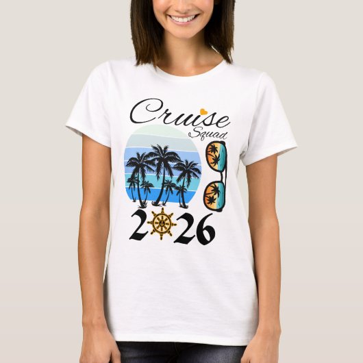 Cruise Squad 2026 Family Vacation Tシャツ (正面)