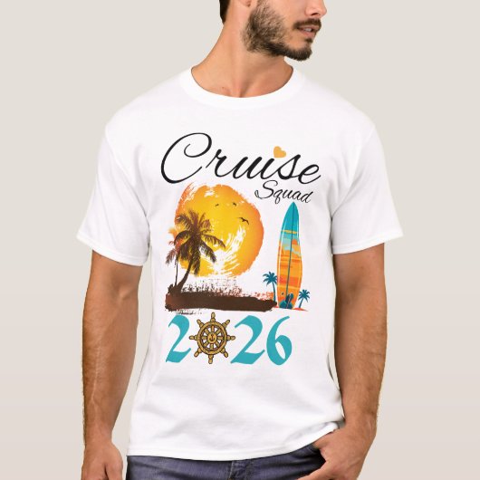 Cruise Squad 2026 Family Vacation Tシャツ (正面)