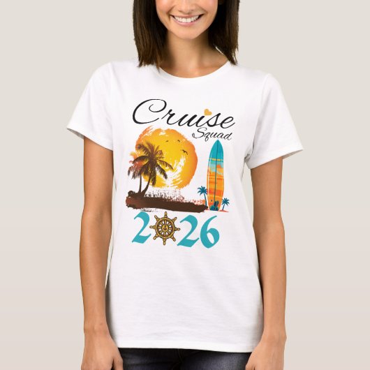 Cruise Squad 2026 Family Vacation Tシャツ (正面)
