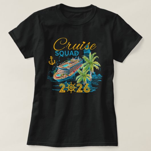Cruise Squad 2026 Family Vacation Tシャツ (デザイン正面)