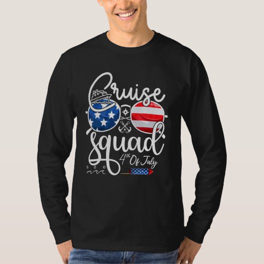Cruise Squad 4th Of July Vacation Matching Family  Tシャツ (正面)