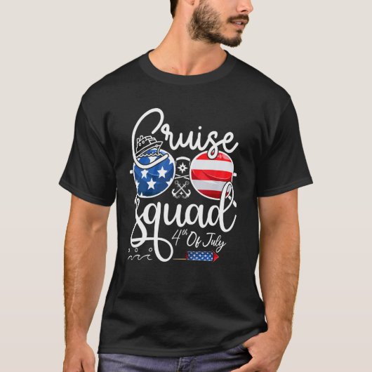 Cruise Squad 4th Of July Vacation Matching Family  Tシャツ (正面)