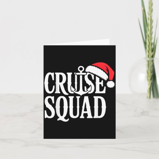 Cruise Squad Festive Srit Nautical Lovers Christma カード (正面)