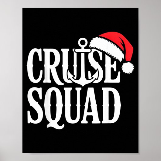Cruise Squad Festive Srit Nautical Lovers Christma ポスター (正面)