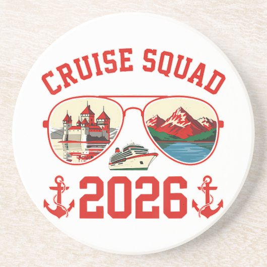 Cruise Squad Switzerland Vacation Trip 2026 コースター (正面)