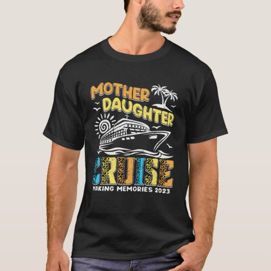 Cruise Trip Mother Daughter Cruise Ship Trip Leopa Tシャツ (正面)