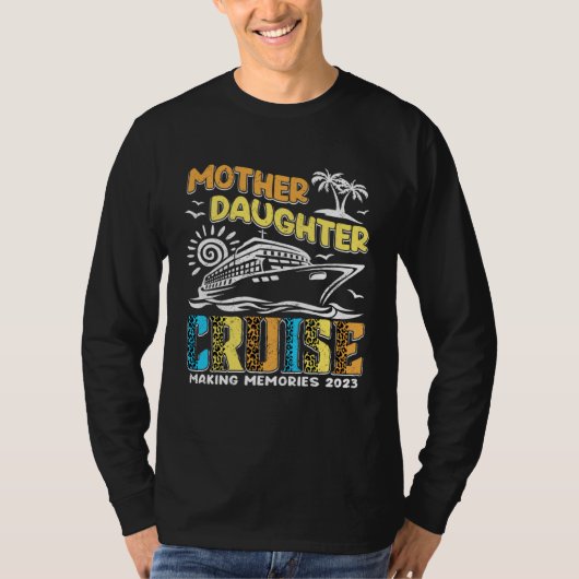 Cruise Trip Mother Daughter Cruise Ship Trip Leopa Tシャツ (正面)
