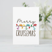 Cruisemasメリークリスマスクルーズファミリーマッチング サンキューカード (スタンド正面)