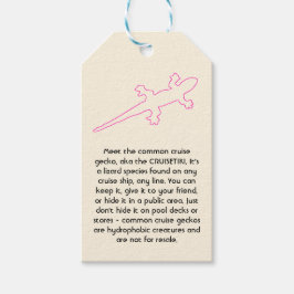 CRUISETIKI!ピンクコモンクルーズゲッコ ギフトタグ