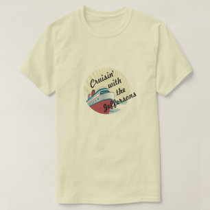 Cruisinとの-カスタムなグループまたは姓の巡航 Tシャツ