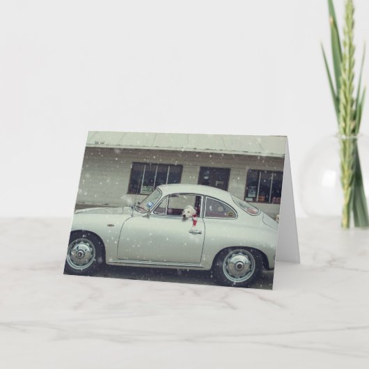 Cruisinのコリー縁どス・クリスマスカード。 シーズンカード (正面)