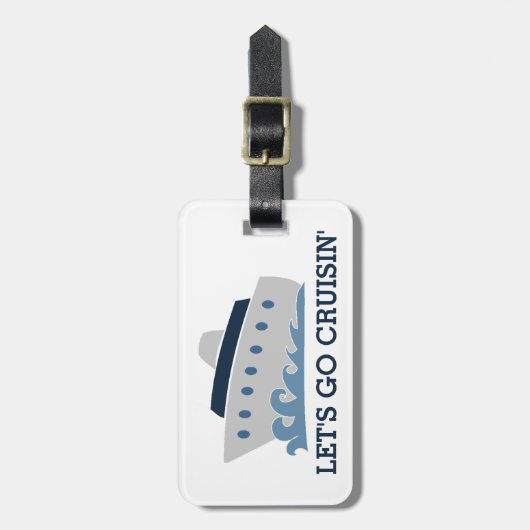 Cruisinの漫画の行こう遊航船 ラゲッジタグ (正面縦)