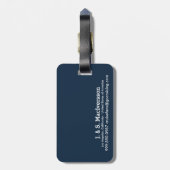 Cruisinの漫画の行こう遊航船 ラゲッジタグ (裏面縦)