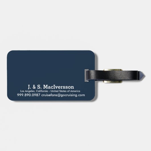 Cruisinの漫画の行こう遊航船 ラゲッジタグ (裏面横)