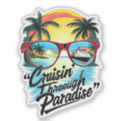 Cruisin'スルー・パラダイス：トロピカルエスケープビベス シール (正面)