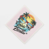 Cruisin'スルー・パラダイス:トロピカルエスケープビベス スタンダードランチョンナプキン (角)