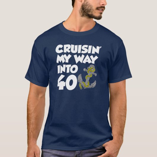 Cruisin 40への私の方法(暗闇で) tシャツ (正面)