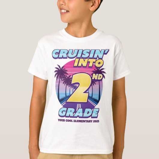 Cruisin’ Back to School 2nd Grade Tシャツ (正面)