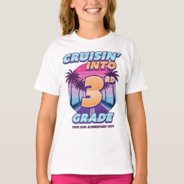 Cruisin’ Back to School 3rd Grade Girl's Tシャツ
