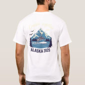 Cruisin' Together – Alaska 2025 Adventure Boat Des Tシャツ (裏面)