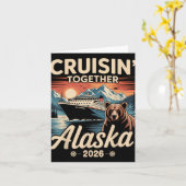 Cruisin Together Alaska 2026家族の友人アラスカ カード (黄色い花)