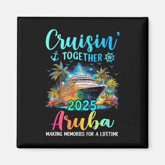 Cruisin' Together Aru 2025 Family Cruise Vacation  マグネット (正面)