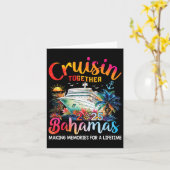 Cruisin Together Bahamas 2025シャツファミリークルーズ カード (黄色い花)