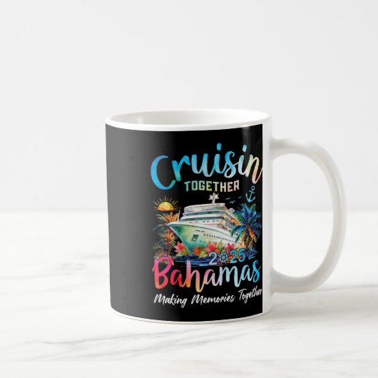 Cruisin Together Bahamas 2025 Making Memories Baha コーヒーマグカップ (右)