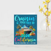 Cruisin' Together California 2026 Family Cruise Va カード (黄色い花)
